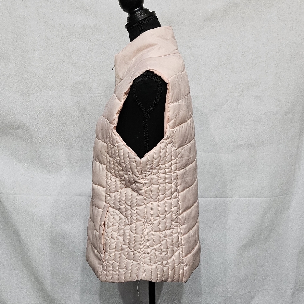U.S. Polo Zip Up Puffer Vest Pale Pink 100% Polyester Size XL - Picture 6 of 8